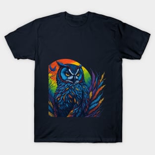 Rainbow Owl T-Shirt